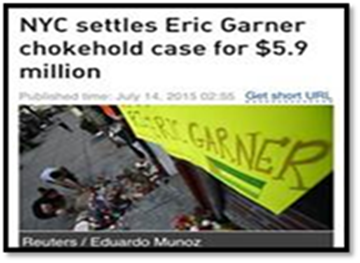 NYC Settles Garner Death for 5.9 Million